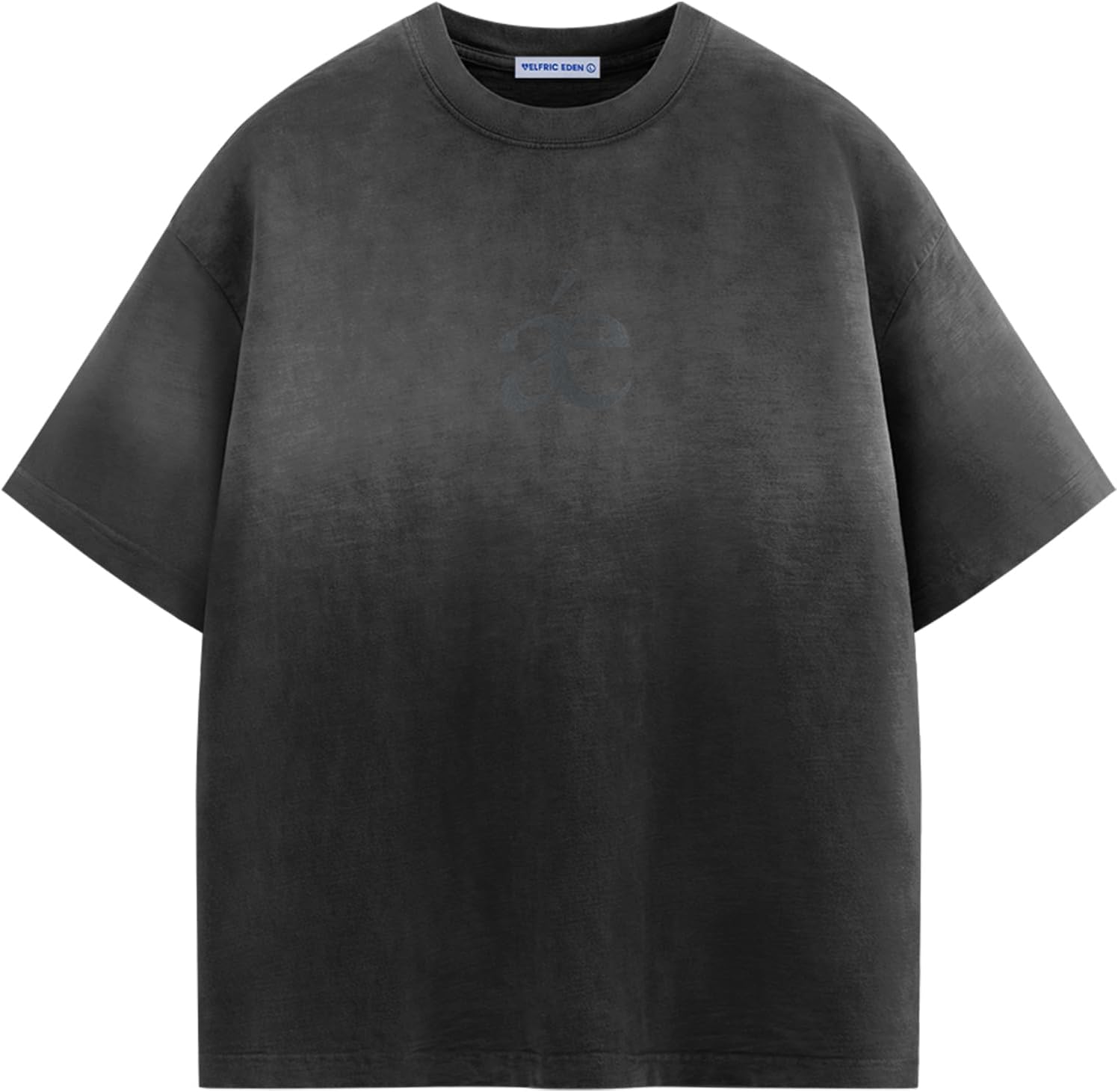 Mens Oversized T-Shirts Heavyweight Cotton Gradient Wash Tshirt Loose Fit Short Sleeve Vintage Tees